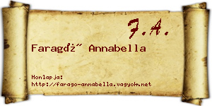 Faragó Annabella névjegykártya